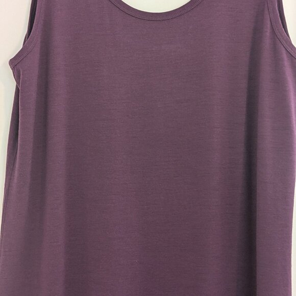 New Unbound Merino Women's Mini Merino Tank Dress Merlot Size Large - Picture 10 of 10
